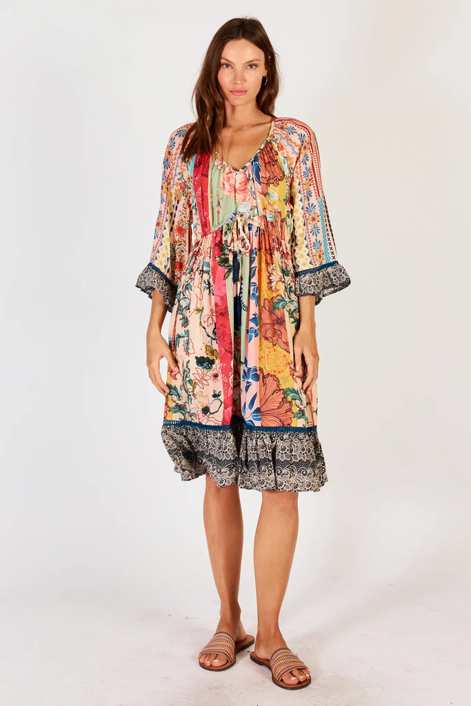 Capri Tie Dress Print Dresses Lula Soul   