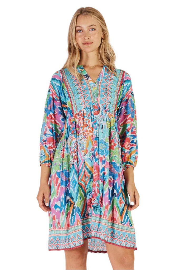 Lula Life RUMI Dress in Lagoon Dresses Lula Life Small