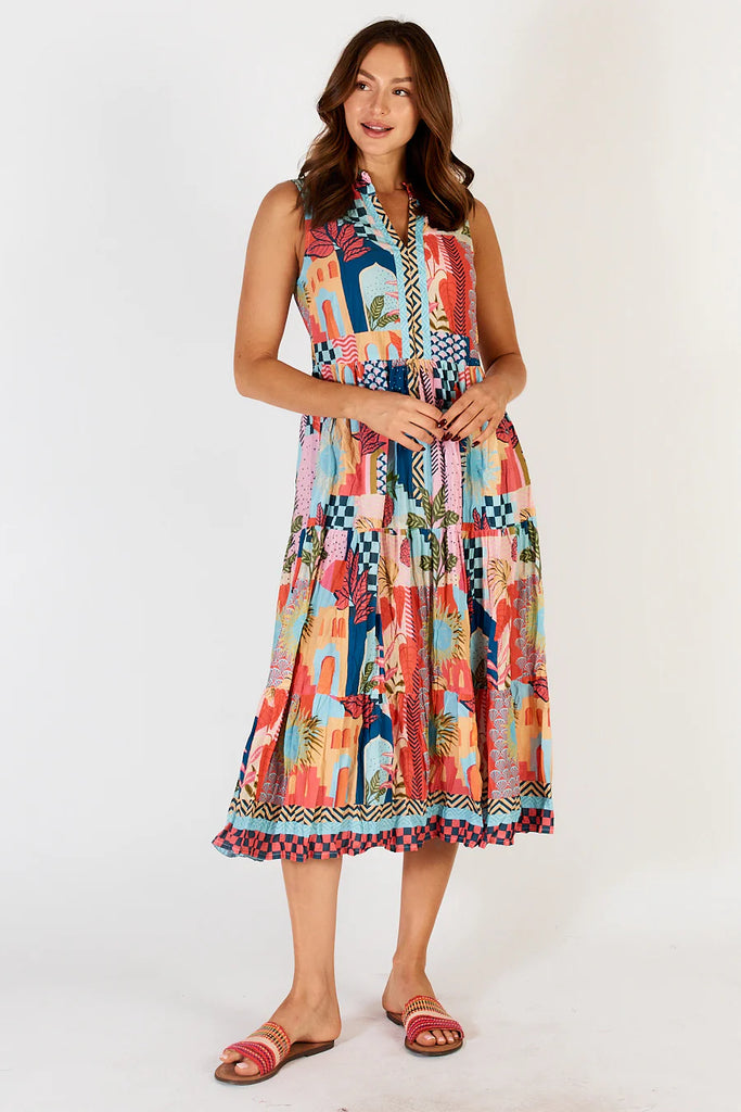 Solaire Sleeveless Midi Dress Dresses Lula Life   