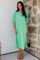 Pitcher Dress Doozy Green Dresses Peacock Feather