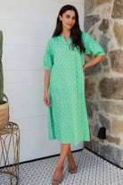 Pitcher Dress Doozy Green Dresses Peacock Feather