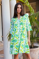 Huckley Dress Maruka Lime Dresses Peacock Feather