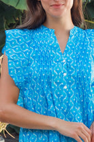 Marcia Dress Doozy Blue Dresses Peacock Feather