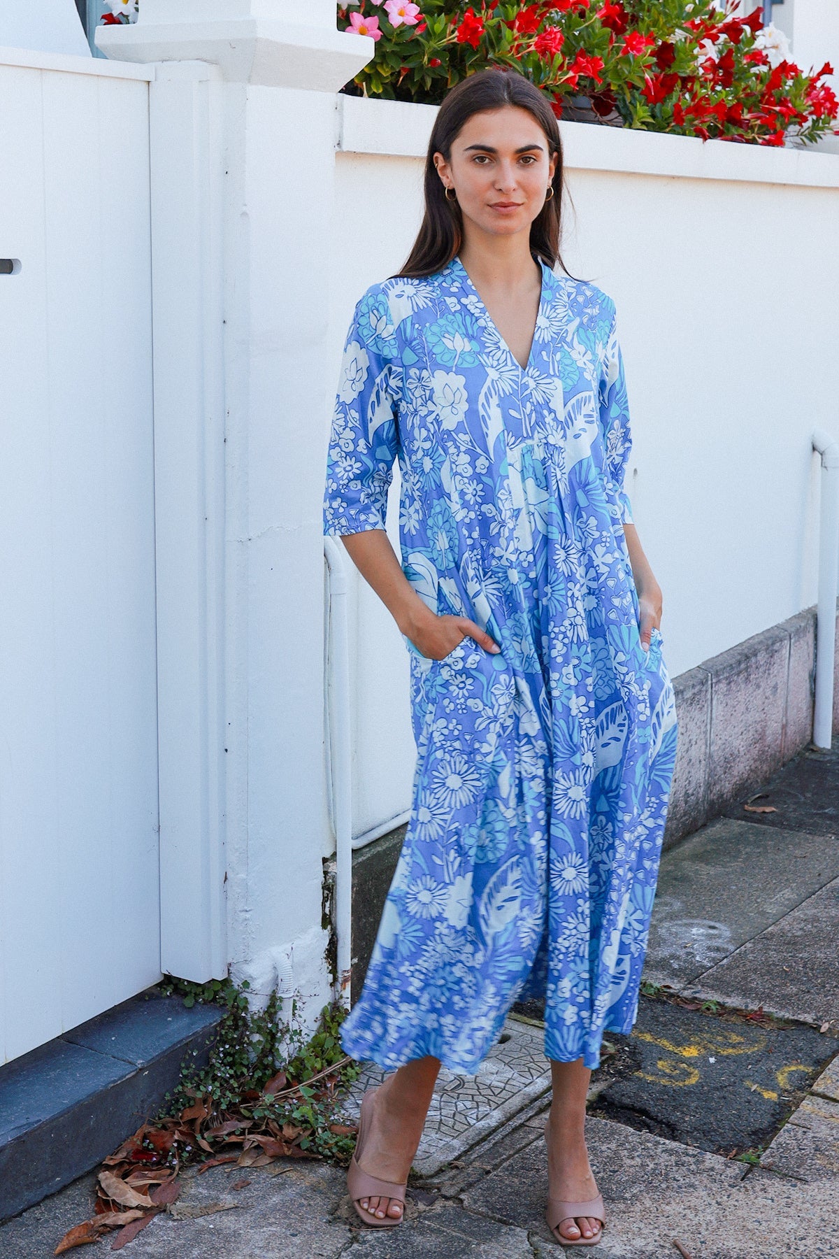 Alexa Dress Roary Blue Dresses Peacock Feather
