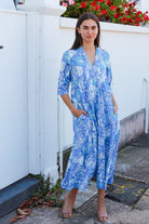 Alexa Dress Roary Blue Dresses Peacock Feather