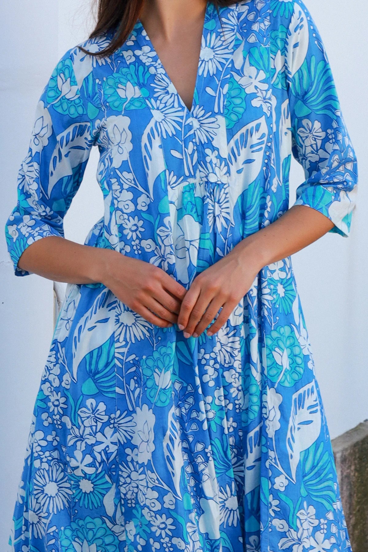 Alexa Dress Roary Blue Dresses Peacock Feather