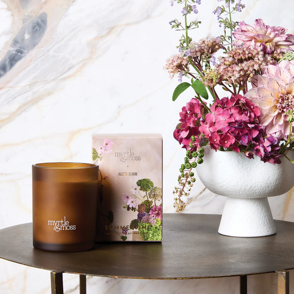 Mother's Day Austin Bloom Summertime Candle Gifts and Accessories Myrtle & Moss