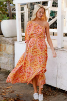 Luisa-Yellow One Shoulder Maxi Dress Dresses DreamCatcher