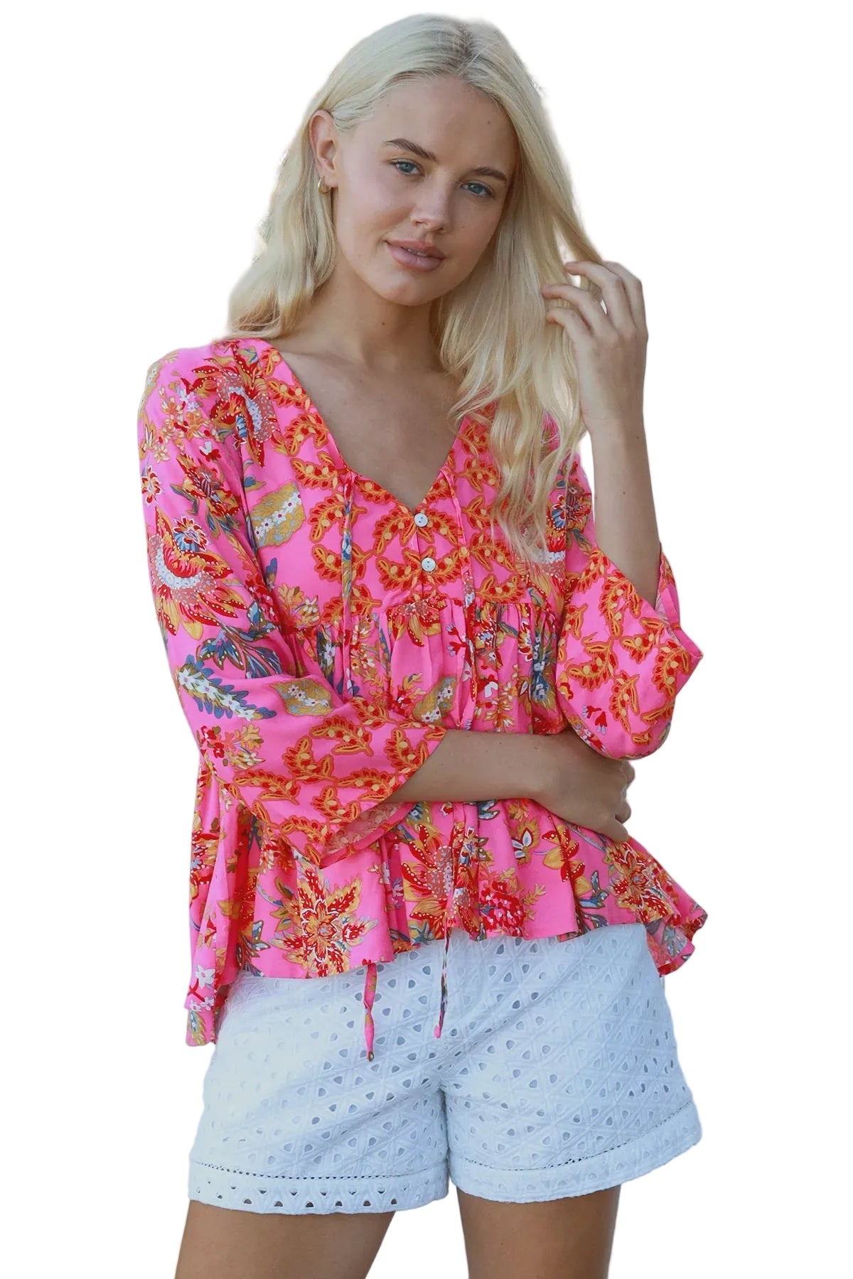 Beverly V-Neck Top Tops DreamCatcher S (8)