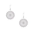 Cutout Floral Shp Earrings Sliver Earrings Sun Accessories