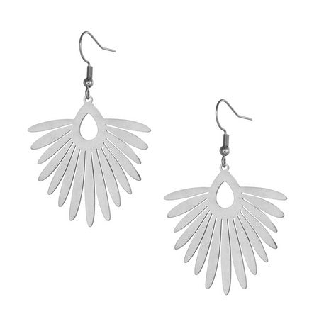 Cutout Leaf Earrings SL Earrings Sun Accessories