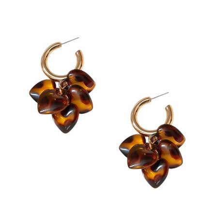 Cluster Heart Drop Earrings Earrings Sun Accessories
