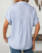 Button-up Puff Sleeves Shirt Tops Mutig