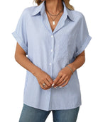 Button-up Puff Sleeves Shirt Tops Mutig