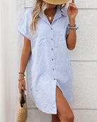 Shirt Dress Striped Blue Dresses Mutig