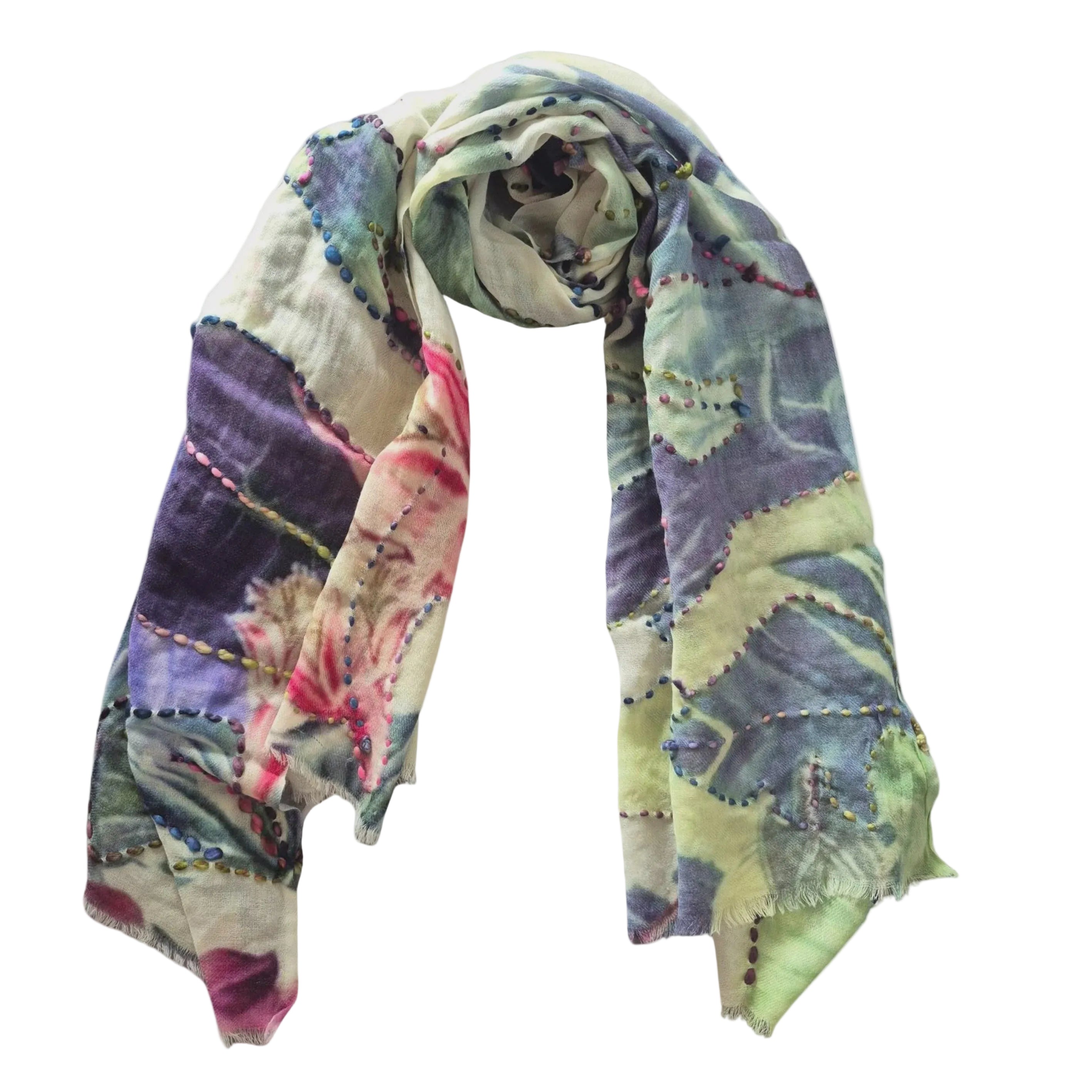 Pure Wool Scarf MW25303 Scarves and Sarongs Zoda