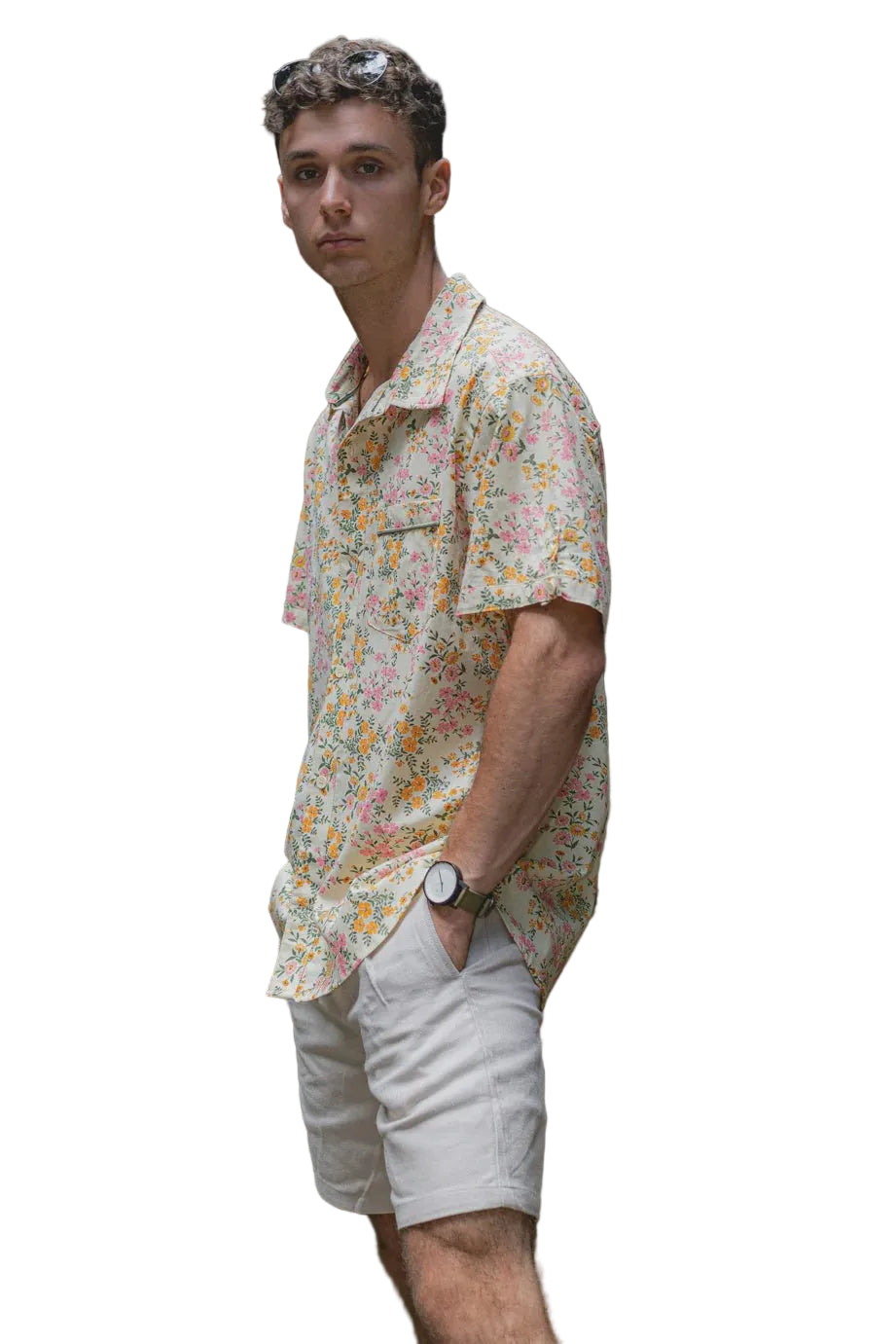 Mens Shirt Fleur Mens Tops MahaShe S(8)