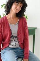 Marin Cardigan Earth Red Tops Lazybones