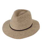 Mid Brim Fedora Rajah Natural Marle Mens Hats Kooringal S(56cm)