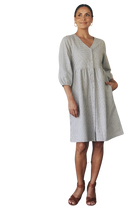 Mila Dress White Check Dresses MahaShe XS(6)