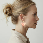 Misty Ellis Rowan Large Bell Circle Drop Earring Earrings Moe Moe