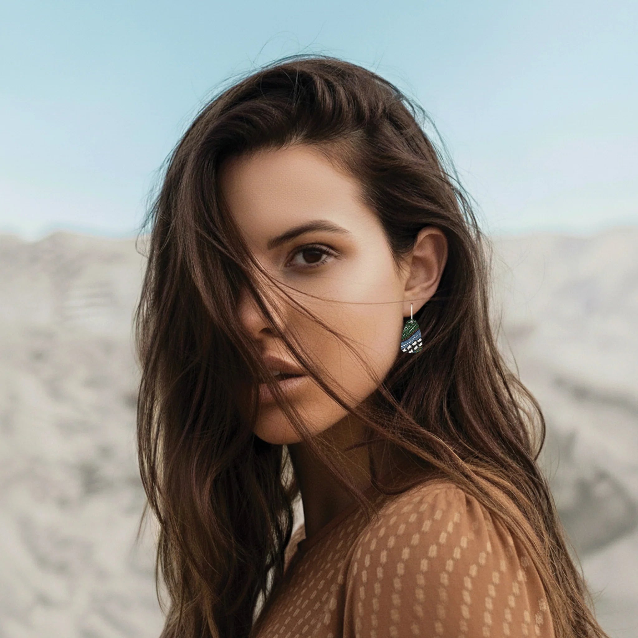 Jellurgal Songlines Small Summit Drop Earring Earrings Moe Moe