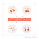 Blossom Ellis Rowan Layered Iconic Outline Hoop Earring Earrings Moe Moe