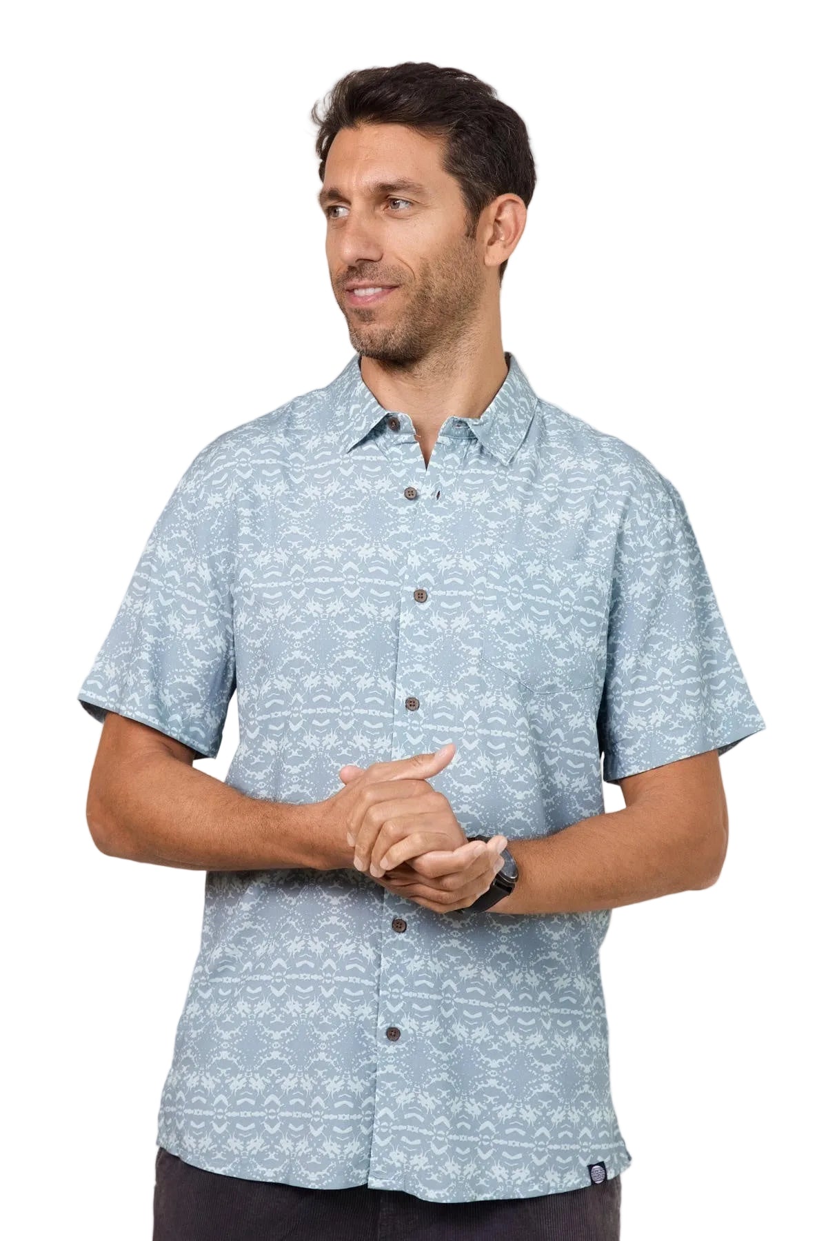 Mr Snake Blue Mens Shirt - Global Free Style