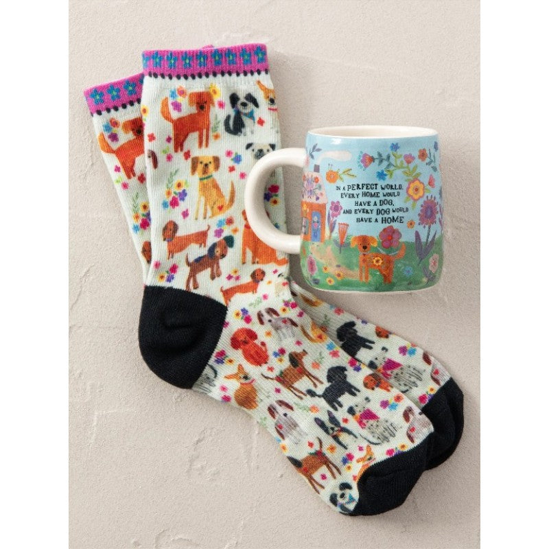 Mug & Socks Set Every Dog Has A Home Gifts and Accessories Natural Life