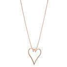 Heart Pendant Necklace Rose Gold Necklaces Sun Accessories