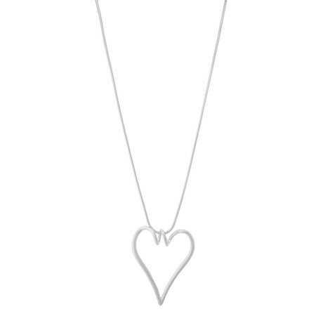 Heart Pendant Necklace Silver Necklaces Sun Accessories