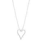 Heart Pendant Necklace Silver Necklaces Sun Accessories