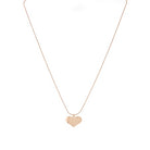 Heart Pendant Necklace RoseGold Necklaces Sun Accessories