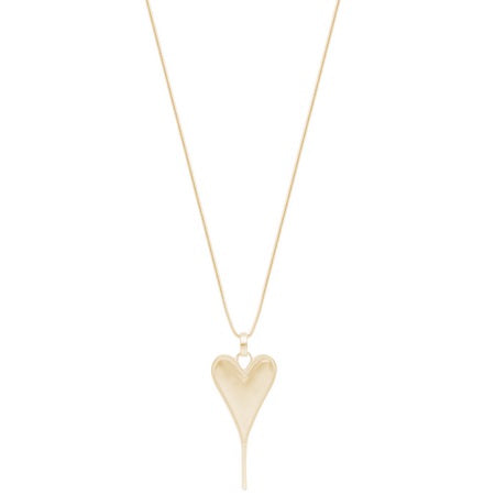 Heart Pendant Long Necklace Gold Necklaces Sun Accessories