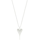 Heart Pendant Long Necklace Silver Necklaces Sun Accessories
