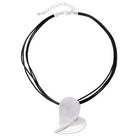 Heart Pendant Cord Necklace Silver Necklaces Sun Accessories