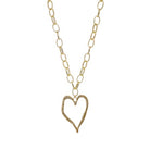 Curved Heart Pendant Necklace Gold Necklaces Sun Accessories