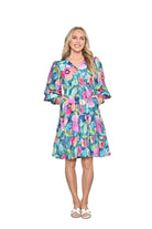 Cotton Blend Long Sleeve Dress Blue Dresses New u Collection 8