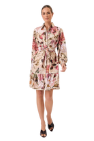 Nathalia Linen Floral Dress Print Dresses Adorne 8