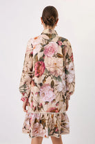 Nathalia Linen Floral Dress Print Dresses Adorne