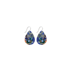 Native Birds Kingfisher Blue Iconic Tear Drop Earring Earrings Moe Moe