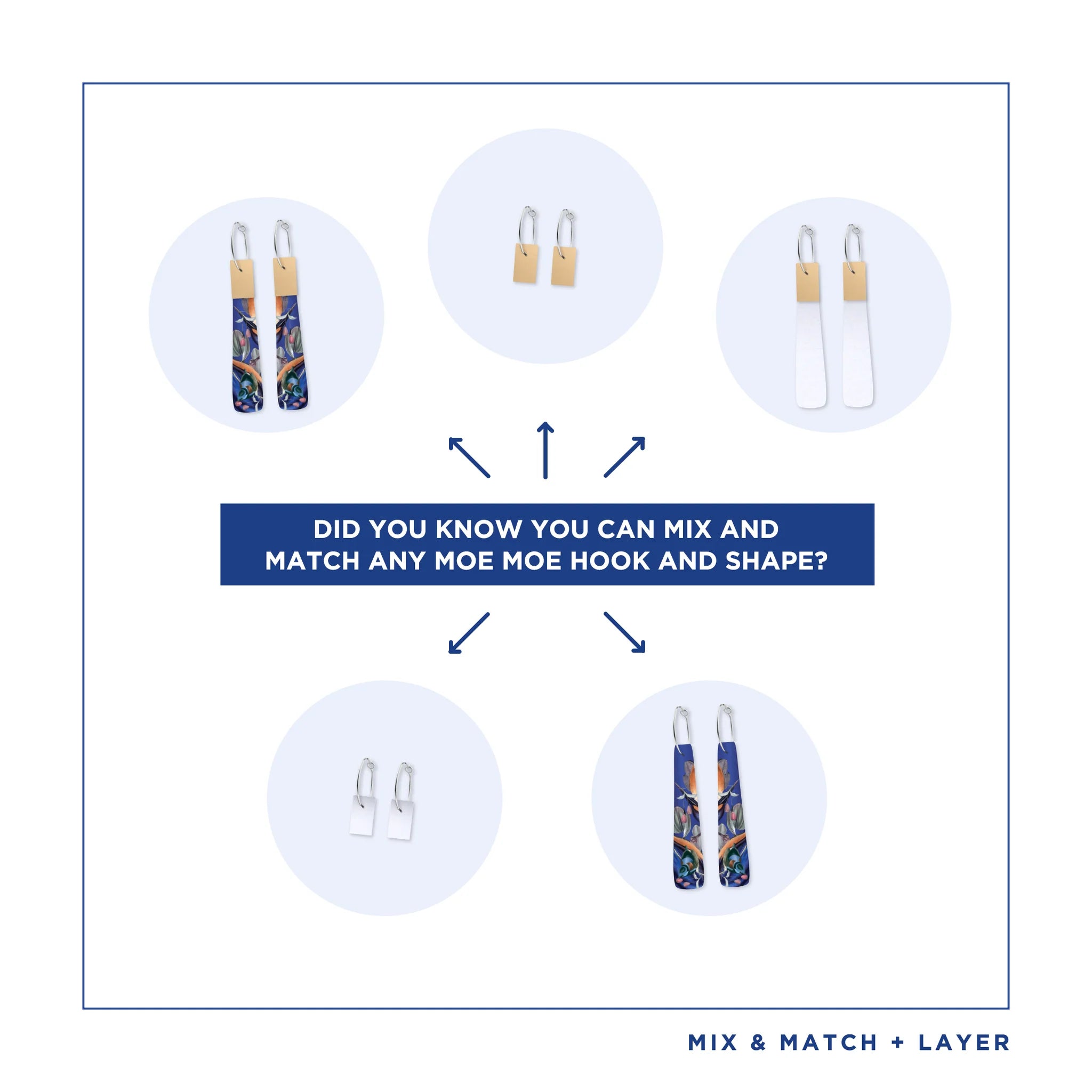 Native Birds Kingfisher Blue Beacon Hoop Earring Earrings Moe Moe