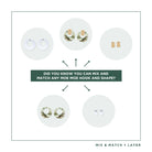 Native Birds Parrot & Pardalote Layered Small Retro Stud Earring Earrings Moe Moe