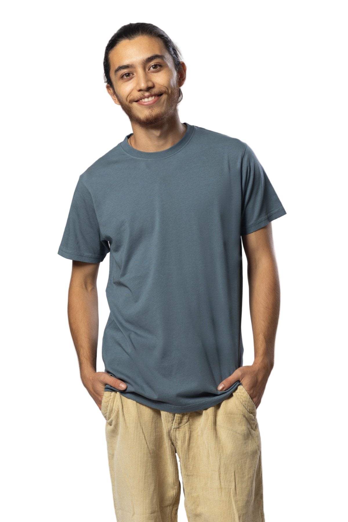 Night Blue Organic Cotton Mens T Shirt Mens Tops Skumi S