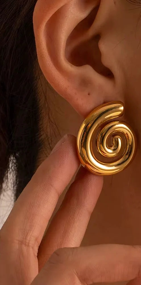 Ocean Eyes Spiral Earrings Earrings Denvi
