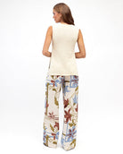 Ophelia Floral Pants Bottoms White Closet