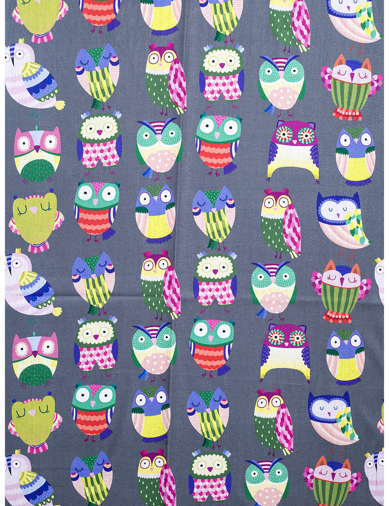 Owl Scarf Grey Scarves and Sarongs Ivys   