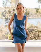 Brazil Shift Dress Blue Dresses Paper Heart