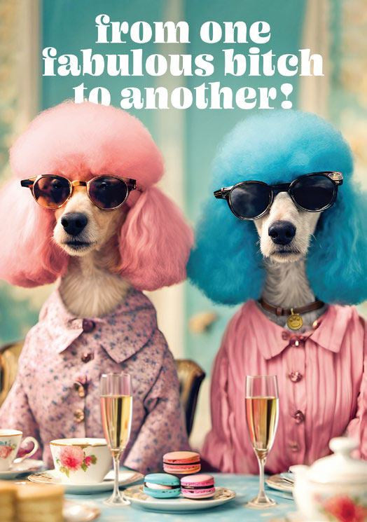 From One Fabulous Bitch To Another! Birthday Card Cards and Wrap Waterlyn