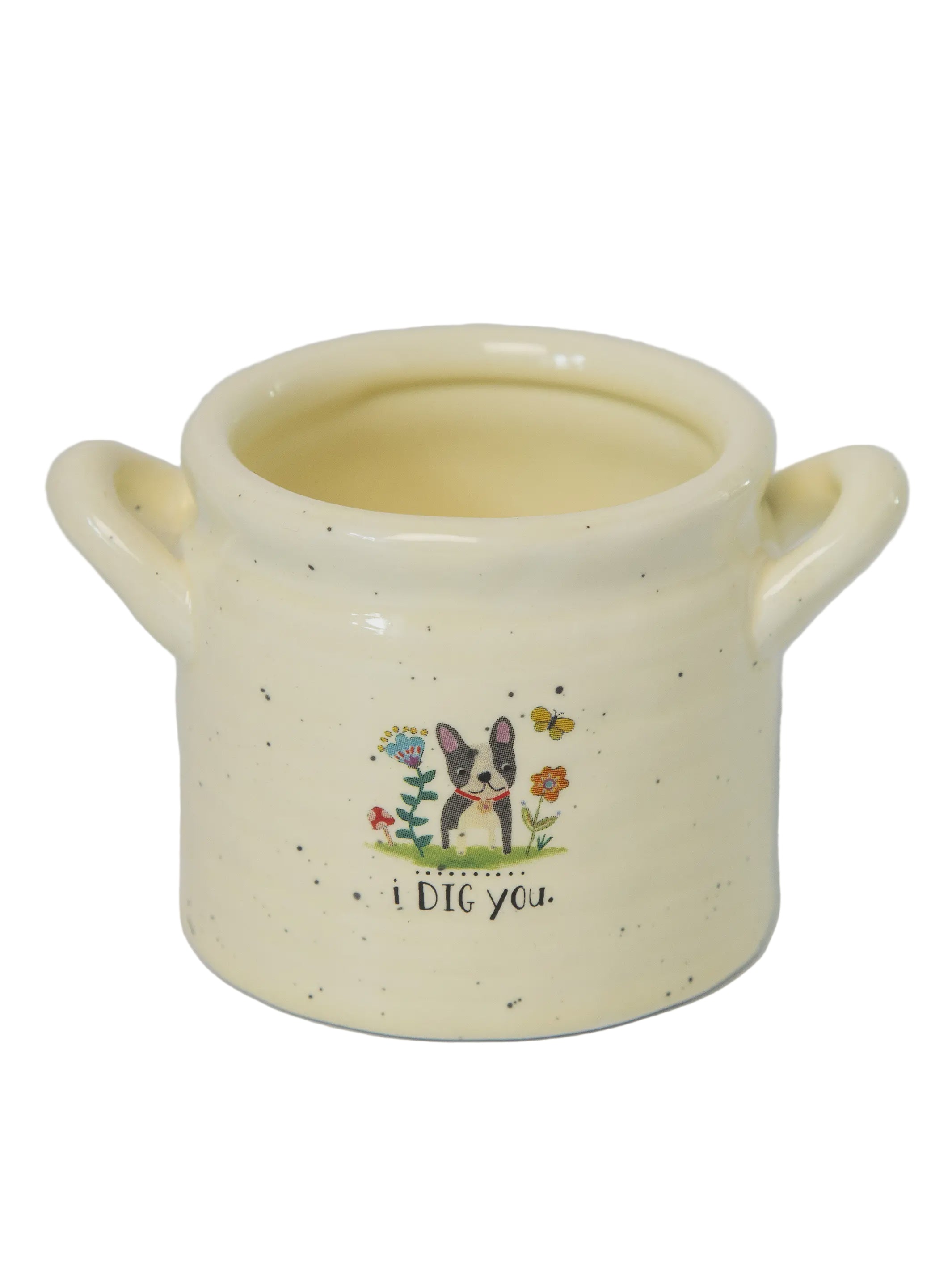 Crock Planter SM I Dig You Gifts and Accessories Natural Life